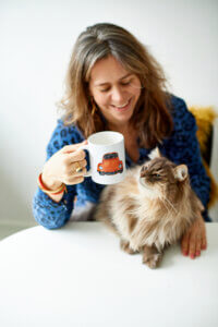 Suzan drinkt koffie met Tweedy