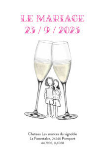 Uitnodiging Le Mariage